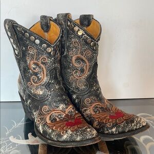 Old Gringo Little G Black Crackle Boots 
Size 9